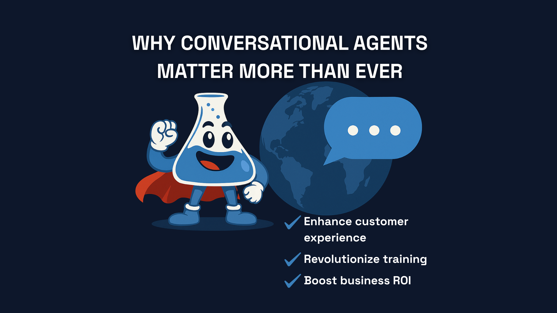 AI conversational agent interface with digital communication visualization