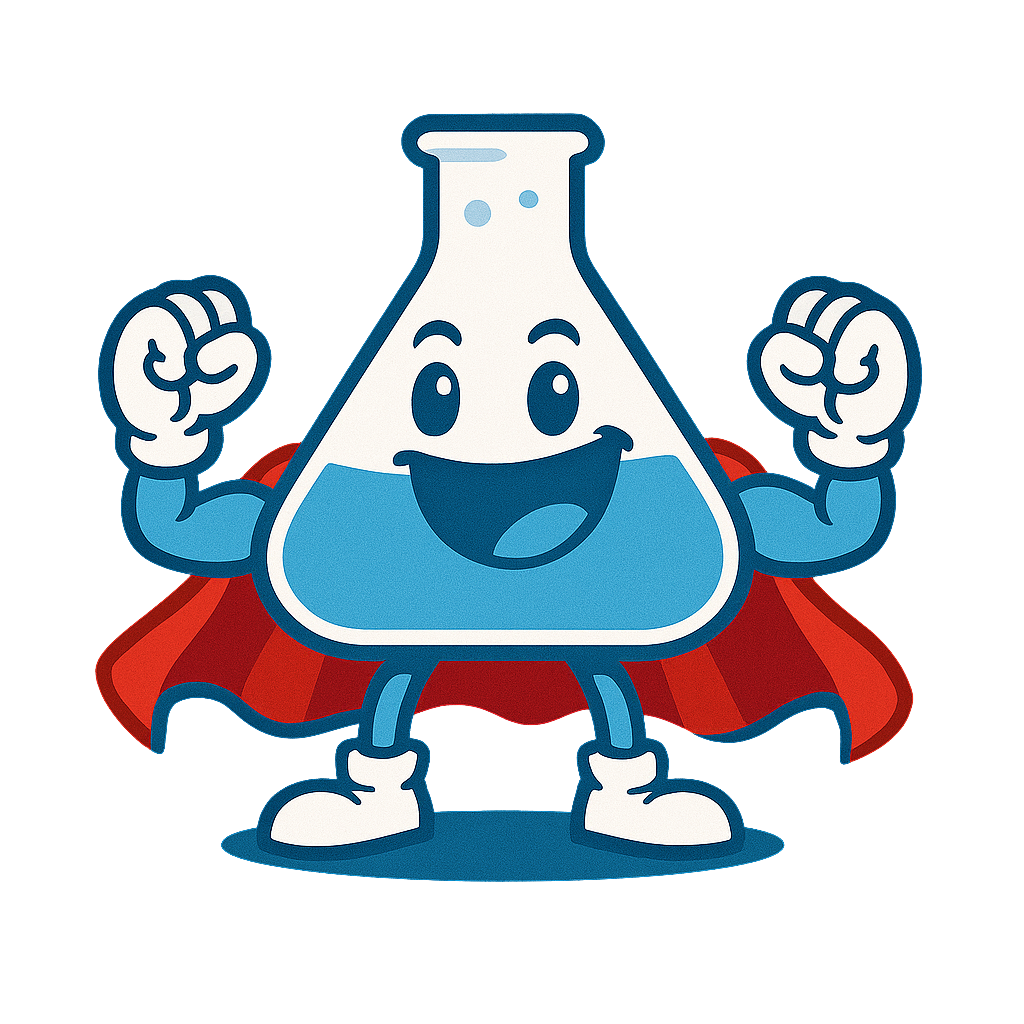 Conversation Labs mascot with a smartphone